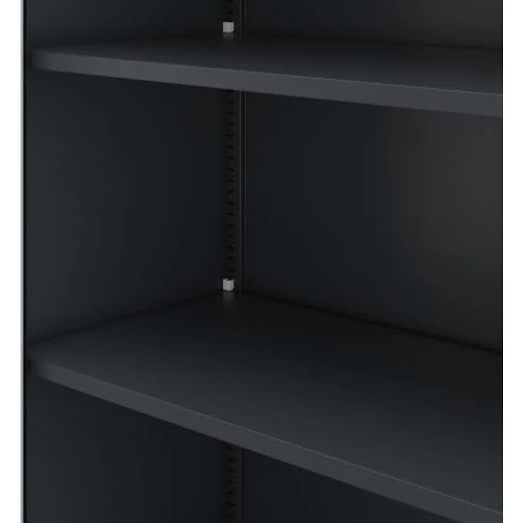 Jan Nowak Metallschrank abschließbar Aktenschrank Metall Büroschrank Ordnerschrank Archivschrank Stahlschrank mit Fachböden Schloss Stauraum für 48 Ordner Dokumente, 185 x 90 x 45 cm – Bild 3