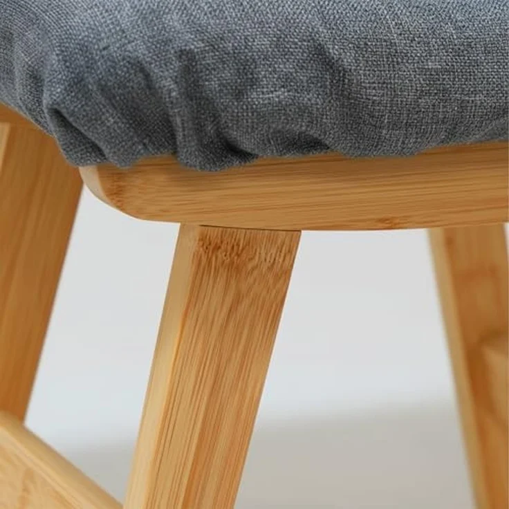 Fußhocker Bambus & Stoff 10053002 – Bild 7