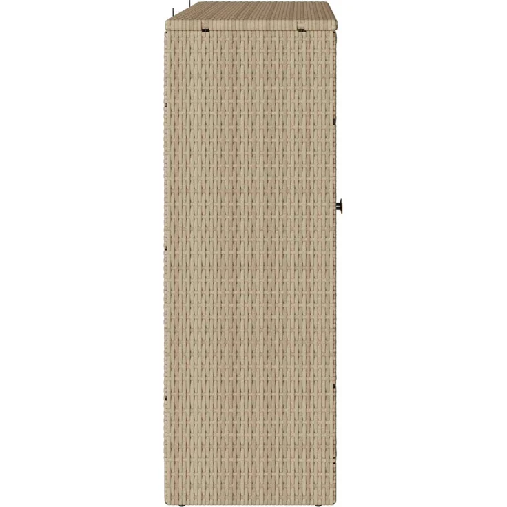 vidaXL Aufbewahrungsschrank mit Regal Beige 100 x 36 x 102 cm Rattan 4103824 – Bild 5
