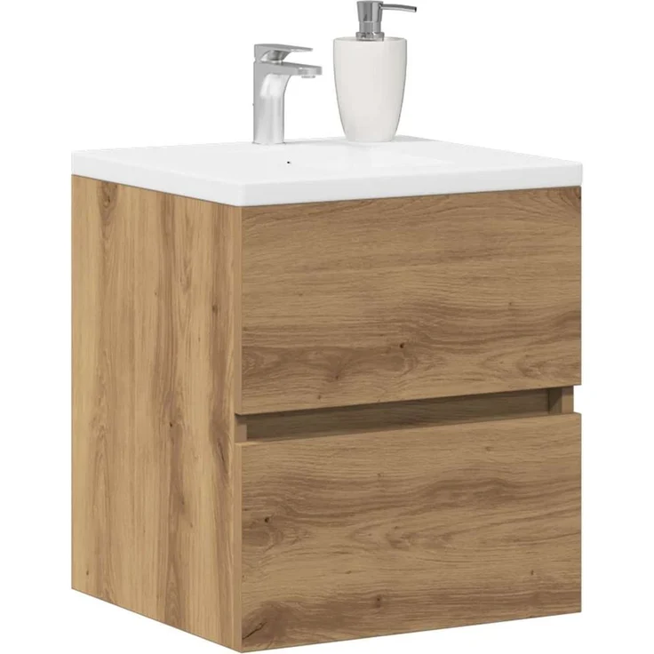 Waschbeckenunterschrank, Badschrank Artisan Oak 41x38,5x45 cm Holzwerkstoff de7539 – Bild 4