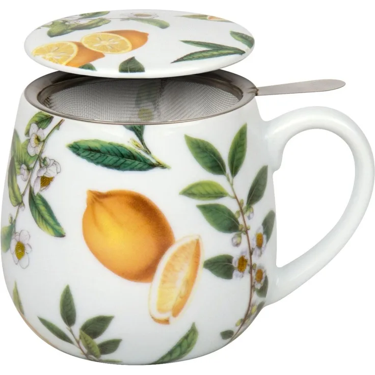 Könitz Becher mit Sieb und Deckel 420 ml My favourite tea Schwarzer Tee / Teebecher