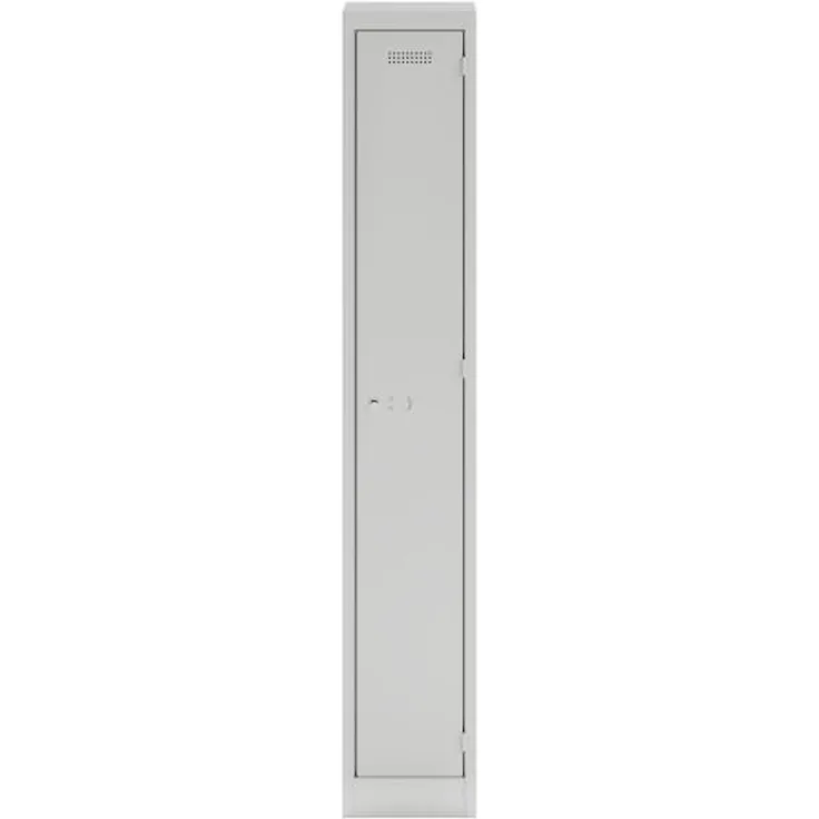 Bisley Garderobenschrank Primary Locker BxHXT 300x1800x500mm lichtgrau