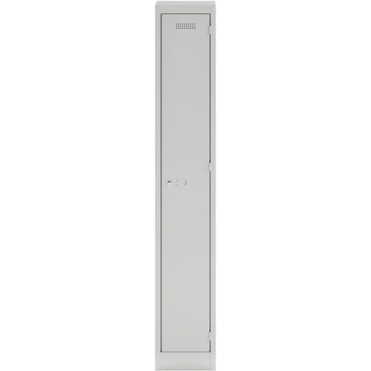 Bisley Garderobenschrank Primary Locker BxHXT 300x1800x500mm lichtgrau – Bild 1