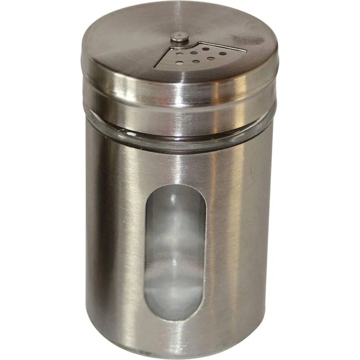 Jean Products Gewürzstreuer Aluminium Gewürzstreuer aus Glas mit verstellbarer Öffnung Ø5 x 8,5 cm, (1-tlg), modernes Design – Bild 4