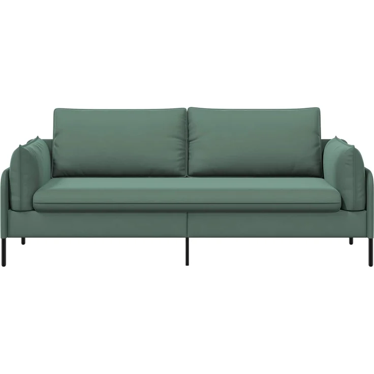 vidaXL 3-Sitzer-Sofa 3-Sitzer Meergrün 222 x 81 x 89 cm Samt 42048653 – Bild 3