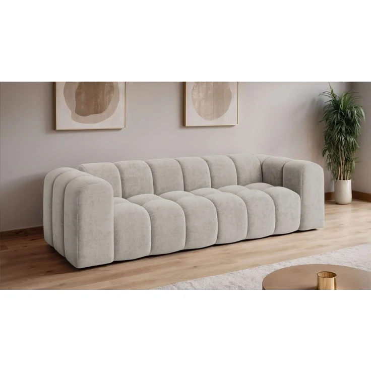 OTTO home Big-Sofa KALLIE Design-Sofa mit Steppung, Bubble-Optik, Breite 248 cm, moderne Steppung, hoher Sitzkomfort und modernes Design – Bild 1
