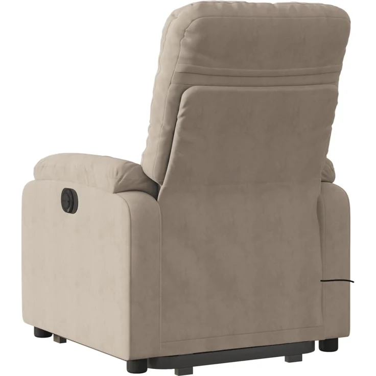 vidaXL Massagesessel Aufstehhilfe Elektrisch Taupe Mikrofasergewebe 3204950 – Bild 3