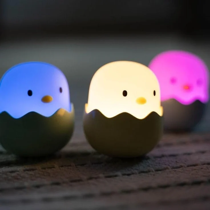 MegaLight Nachtlicht MegaLight LED Baby Eggy Nachtlicht mit Akku 3er-, Inkl. Leuchtmittel, Dimmbar ohne Bewegungsmelder – Bild 7