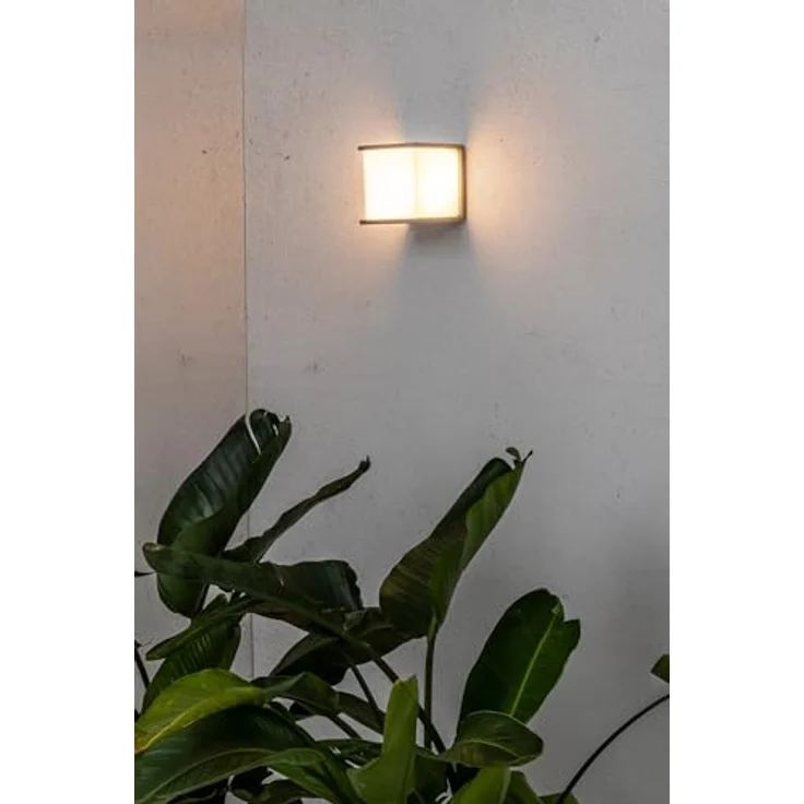 FARO BARCELONA 70715 KUBICK Wandleuchte grau, geeignet für E27 Leuchtmittel bis 60 W, Energieklasse A++ bis E – Bild 2
