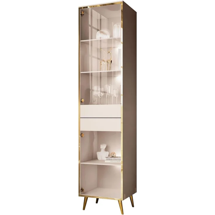 Lookway Glasvitrine AURORA KASZMIR mit LED-Beleuchtung