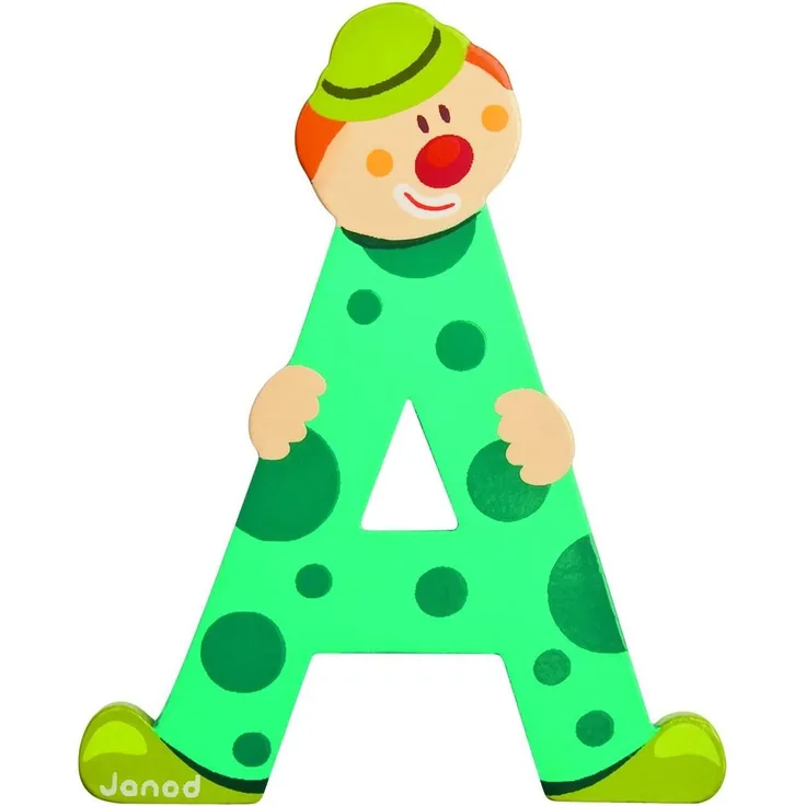 Buchstaben Clown A - 1 Buchstabe, zufällige Auswahl, keine Vorauswahl möglich
