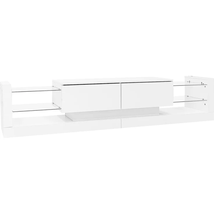 Lowboard mit LED-Beleuchtung , TV-Board, Fernsehtisch, TV-Ständer 1 St. zwei klapptür , für Fernseher bis 80 Zoll – Bild 10