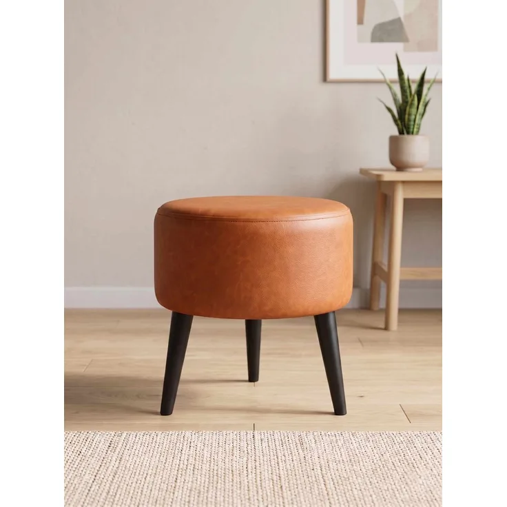 Hanah Home 'Az-Ovl-01-Syh - Tan' Pouffe, Bräunen, 40 x 42 x 40 cm