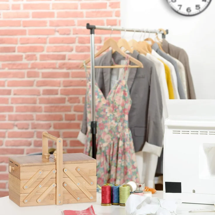 Nähkästchen klein aus Bambus 10022204 – Bild 2