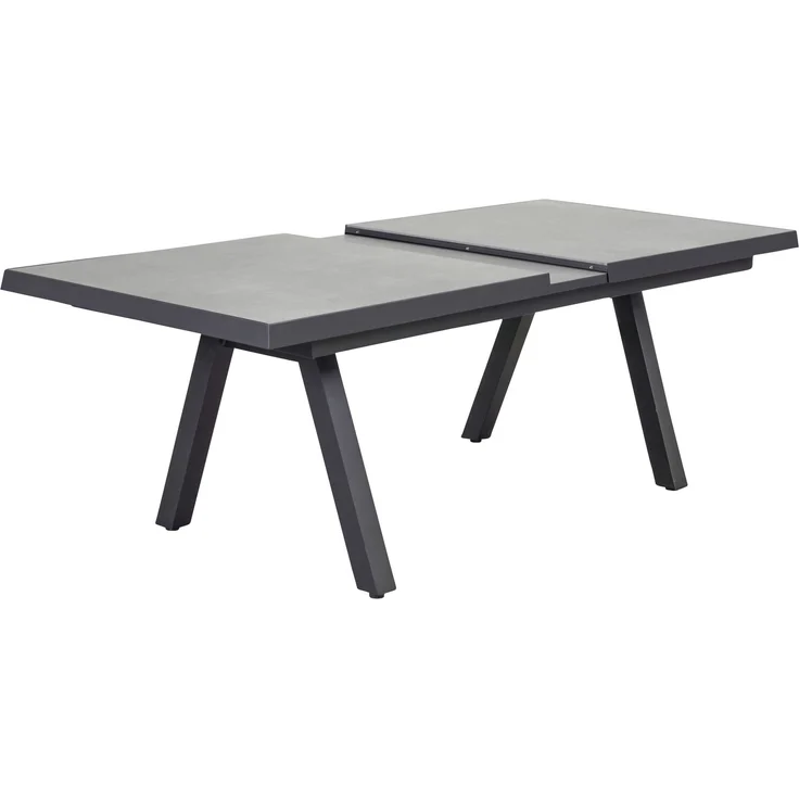 Gartentisch Sondrino, Keramik, Schwarz, 200 x 75 x 100 cm – Bild 2