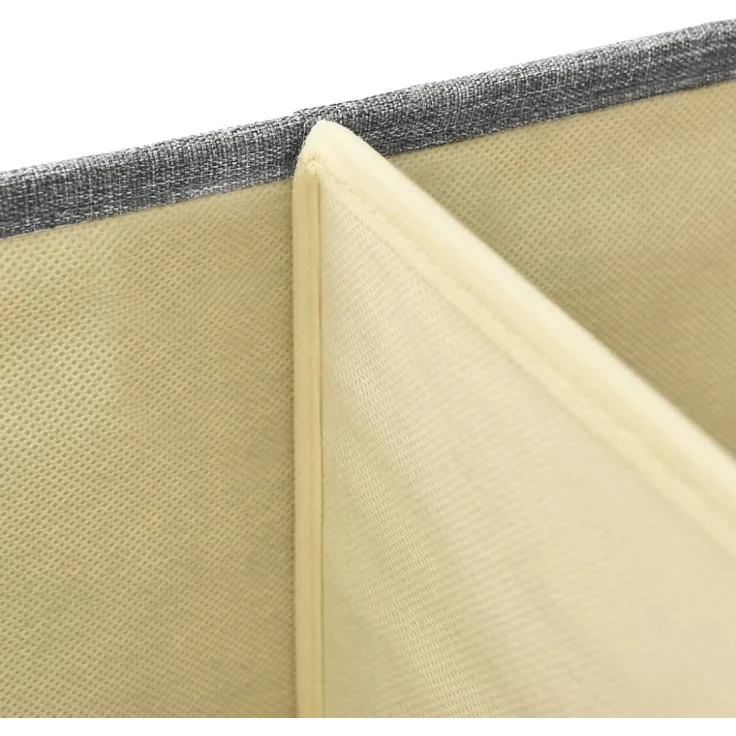 vidaXL Aufbewahrungsbox Stoff 50x30x25 cm Grau 332914 – Bild 3