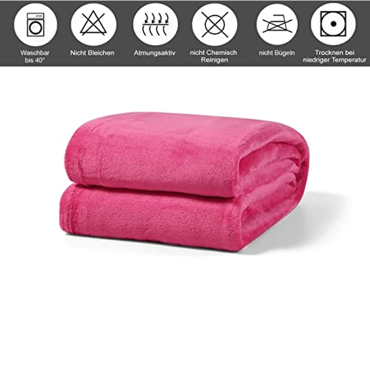 Wohndecke Luxury Kuscheldecke, 150x200 cm, 220x240 cm, 230x270 cm, Buymax, super weiche Fleece-Tagesdecke, Sofadecke – Bild 4