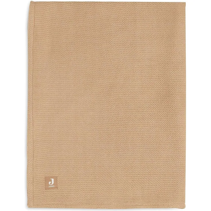 Jollein Basic Knit Bettdecke 75x100 cm Jeans Blue Braun 1