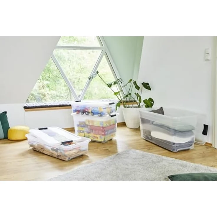 keeeper Organizer konrad (Set, 2 St), Aufbewahrungsbox, 52 L, mit Rollen, Deckel, Schiebeverschluss – Bild 3