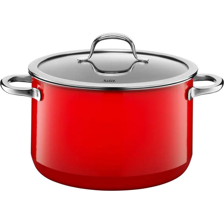 Silit Fleischtopf Passion red, Kochtopf Induktion schneid- und kratzfest, Silargan®, für alle gänigen Herdarten geeignet, Made in Germany – Bild 1