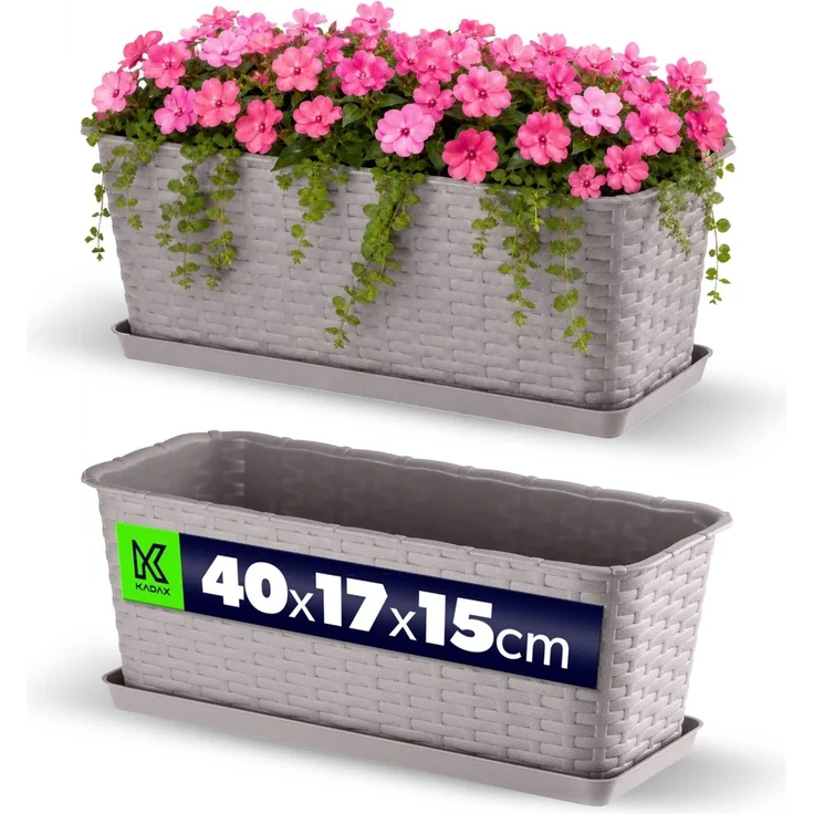 KADAX Blumentopf Balkon Blumentopfständer 40cm – Bild 1