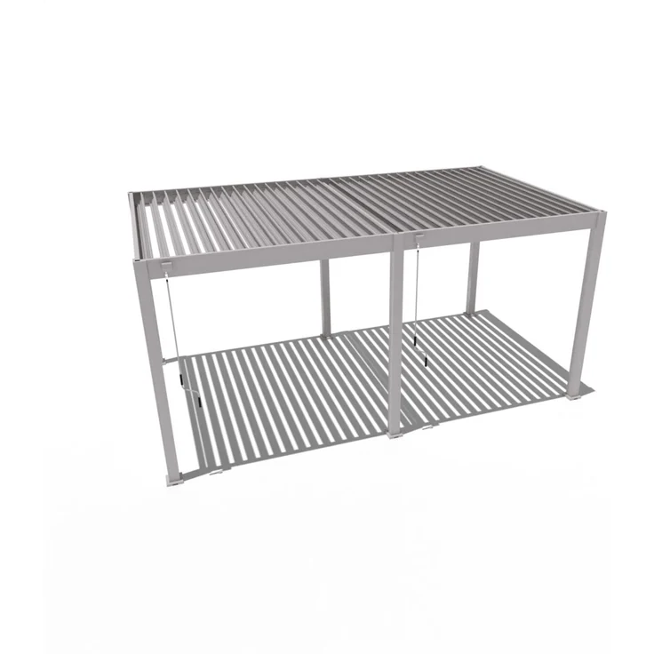 Weide 'Classic' Pergola, freistehend, Aluminium / Stahl beige, 300 x 530 x 255 cm – Bild 8