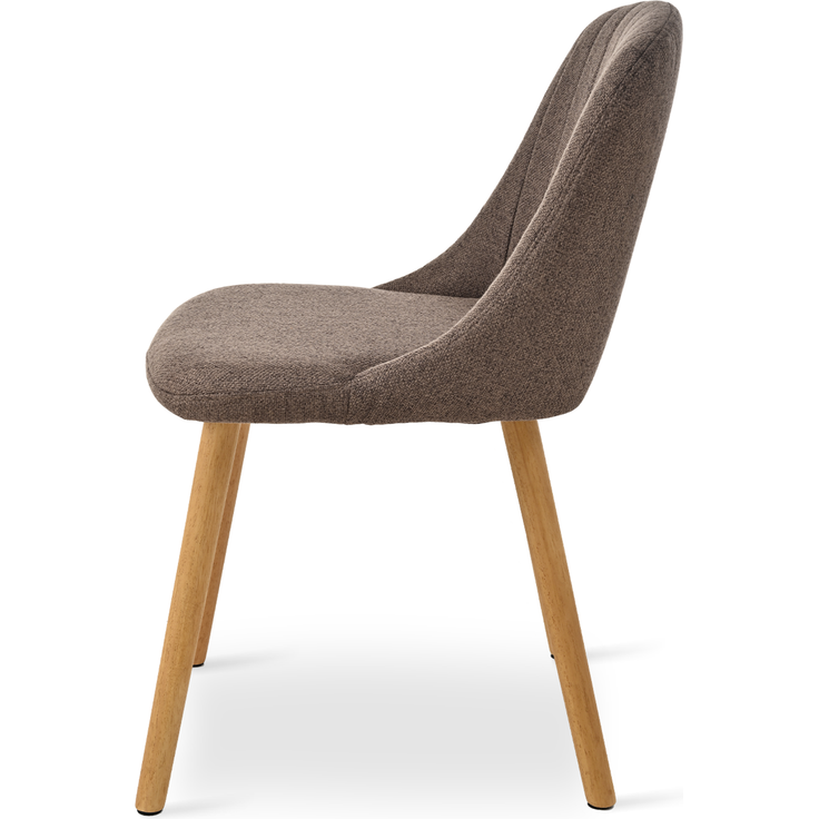 GOEURVANT 993 Esszimmerstühle 4er-Set, Webstoff - Mokkabraun – Bild 5