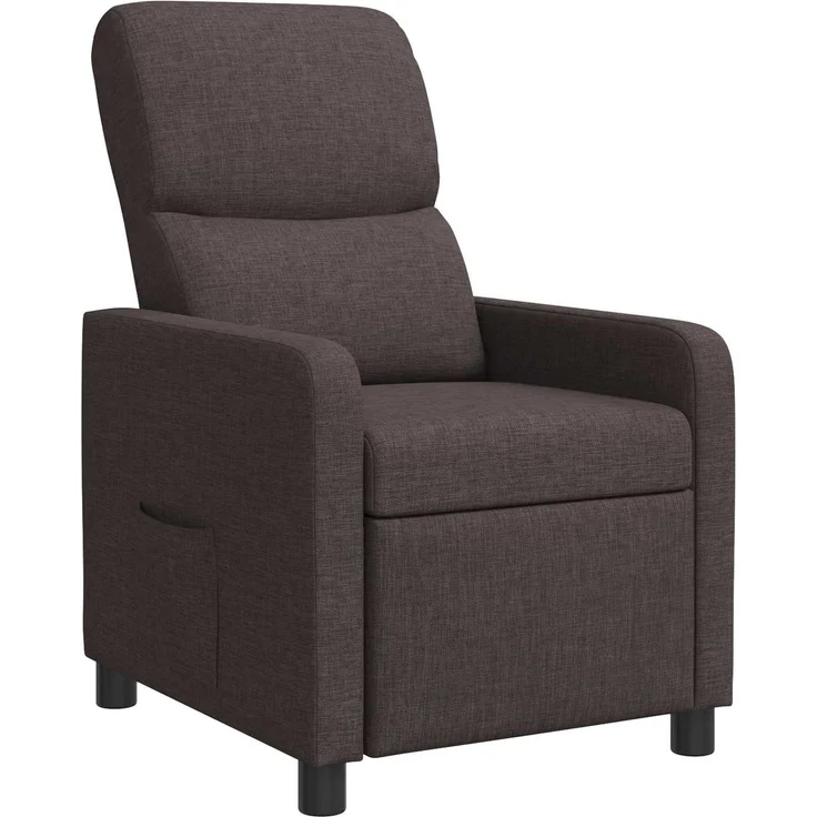 vidaXL Liegesessel Dunkelbraun Polyester 42034821 – Bild 2