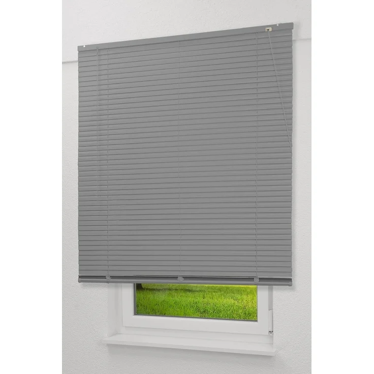 Qualitätsalujalousie 25mm in Silber in den Maßen (B x H) 80cm * 175cm – Bild 1