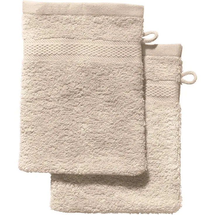 REDBEST Waschhandschuh Waschhandschuh "Chicago" 2er-Pack, Frottier (2-St), Walk-Frottier Uni