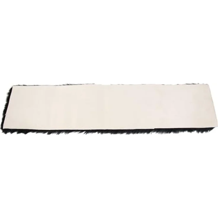 Tischläufer aus Kunstfell, schwarz / grau, 20x90 cm, Tischband, Mitteldecke – Bild 7