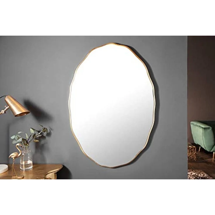 riess-ambiente Wandspiegel ELEGANCIA 100cm gold, variabel aufhängbar – Bild 2