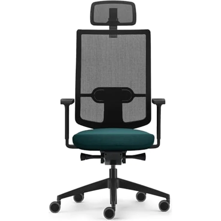 Sedus, se:do PRO Light 2, ergonomischer Bürostuhl, Netzmembran, Petrol, Lordosenstütze, Nackenstütze, höhenverstellbar – Bild 5