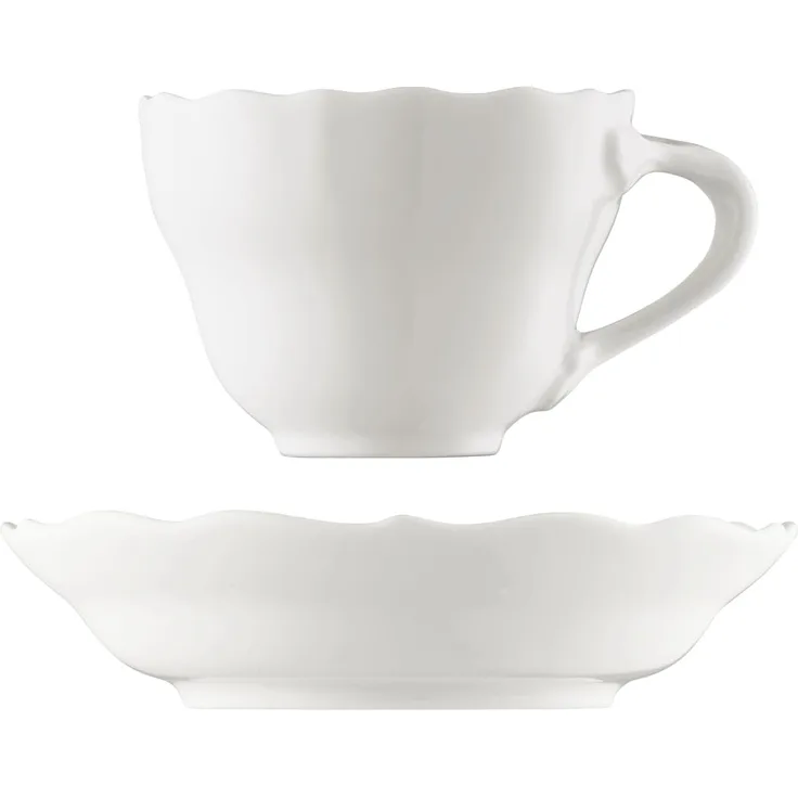 Hutschenreuther Maria Theresia Weiss Espresso-/Mokkatasse 2tlg.
