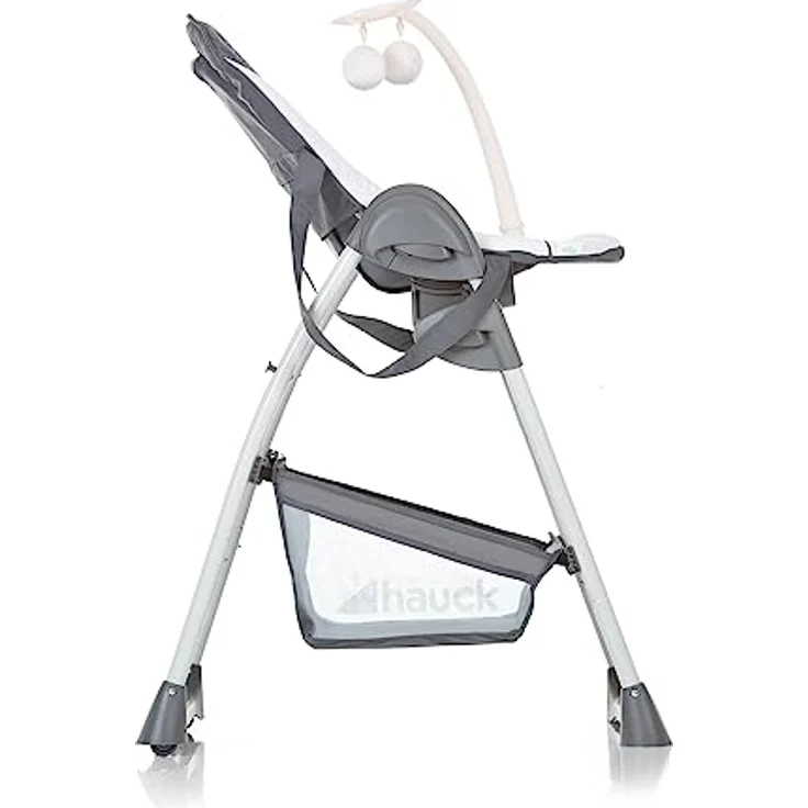 Hauck Disney Baby & Kinder Hochstuhl Sit N Relax, Set inkl. Höhenverstellbares Gestell mit Räder und Korb, Babyliege mit Spielbogen und Kindersitz mit Tablett, Klappbar, Mickey Cool Vibes Grau – Bild 7