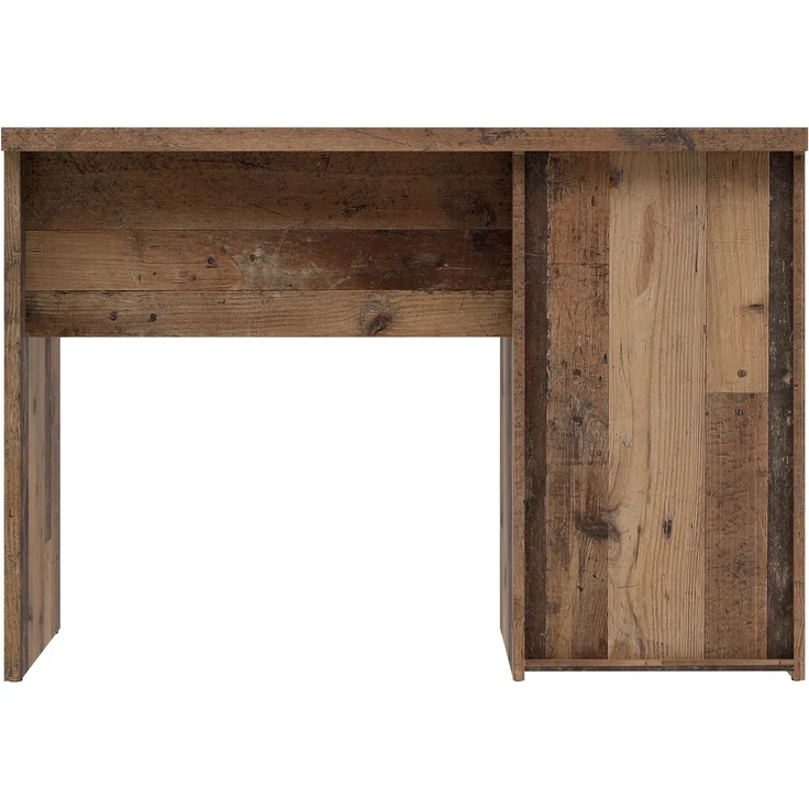 Schreibtisch >WINNIE< 1 Schub+Tür, Old-Wood Vintage Dekor / Betonoptik - 110x76,3x60cm B/H/T – Bild 6