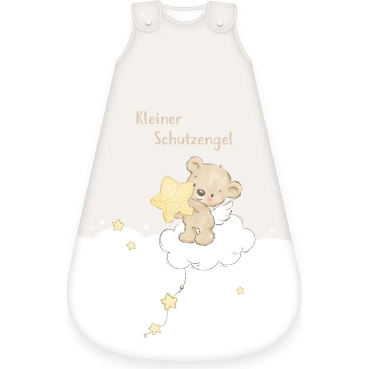 Herding babybest Schlafsack, Kleiner Schutzengel Motiv, 70 cm, Seitlich umlaufender Reißverschluss und Druckknöpfe
