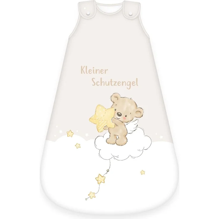 Herding babybest Schlafsack, Kleiner Schutzengel Motiv, 70 cm, Seitlich umlaufender Reißverschluss und Druckknöpfe