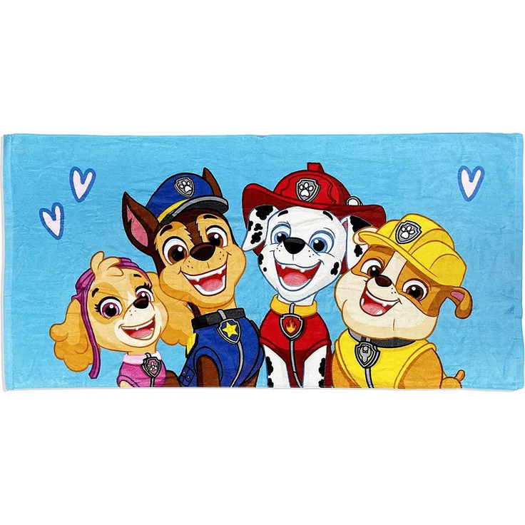 Paw Patrol Duschtuch Badetuch Strandtuch blau 70x140 cm