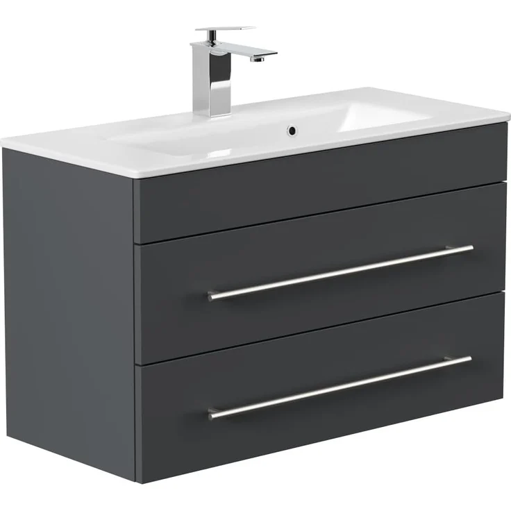 Badmöbel Mars 800 SlimLine SoftClose grafit : Grafit – Bild 1