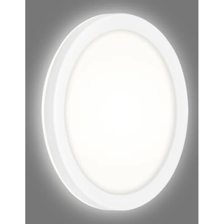 BRILONER LED Wandlampe, flach mit indirektem Licht, IP44 Außenleuchte, 21x2,8 cm, Weiß, 1200 Lumen, 4000K – Bild 4