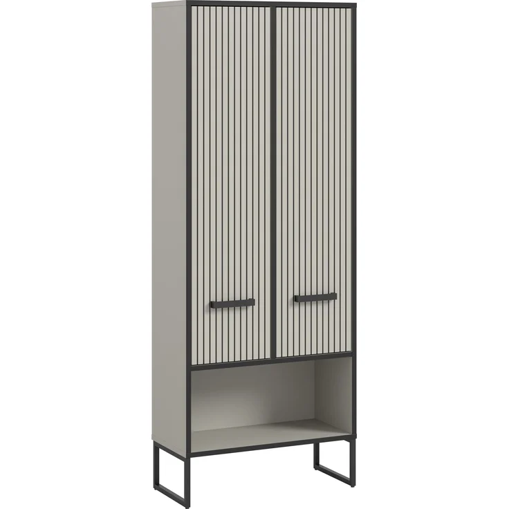 Hochschrank (B/H/T: 59x159x32 cm) in Kaschmir Nachbildung – Bild 1