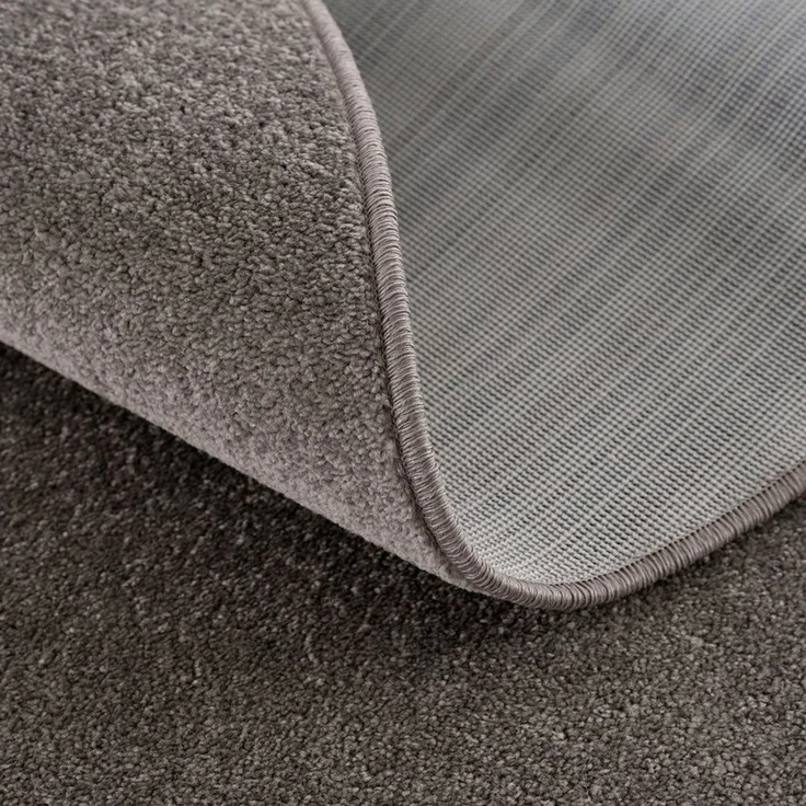 Sanat Teppich UNI, auch als Läufer und Rund, rund, Höhe: 13 mm, robuster Kurzflorteppich, große Farbauswahl, Wohnzimmer, alle Räume – Bild 3