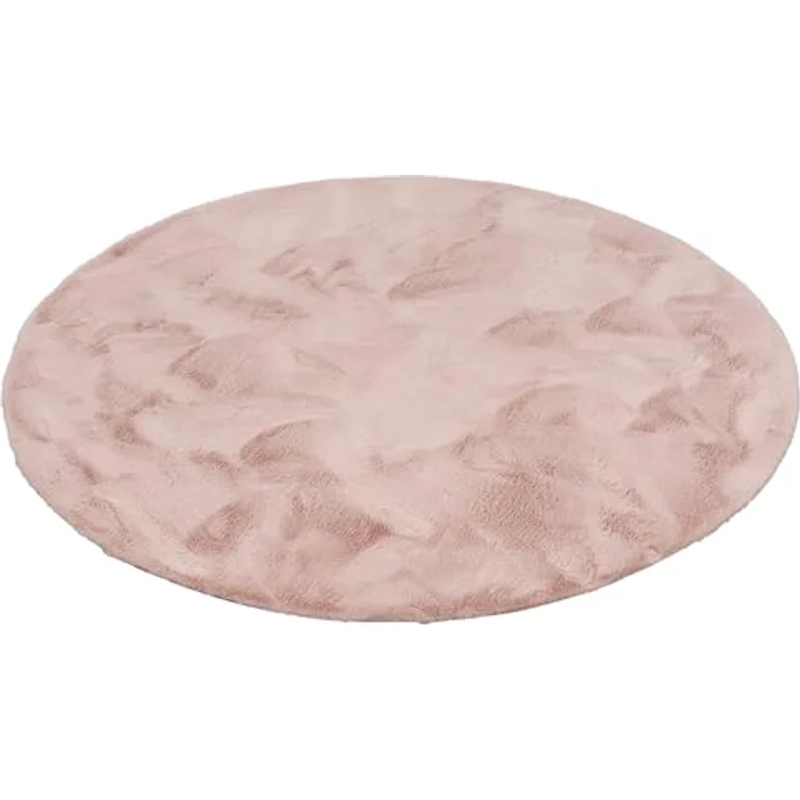 Pergamon Fellteppich Fellteppich Luxus Super Soft Plush Rund, Rund, Höhe: 25 mm – Bild 3