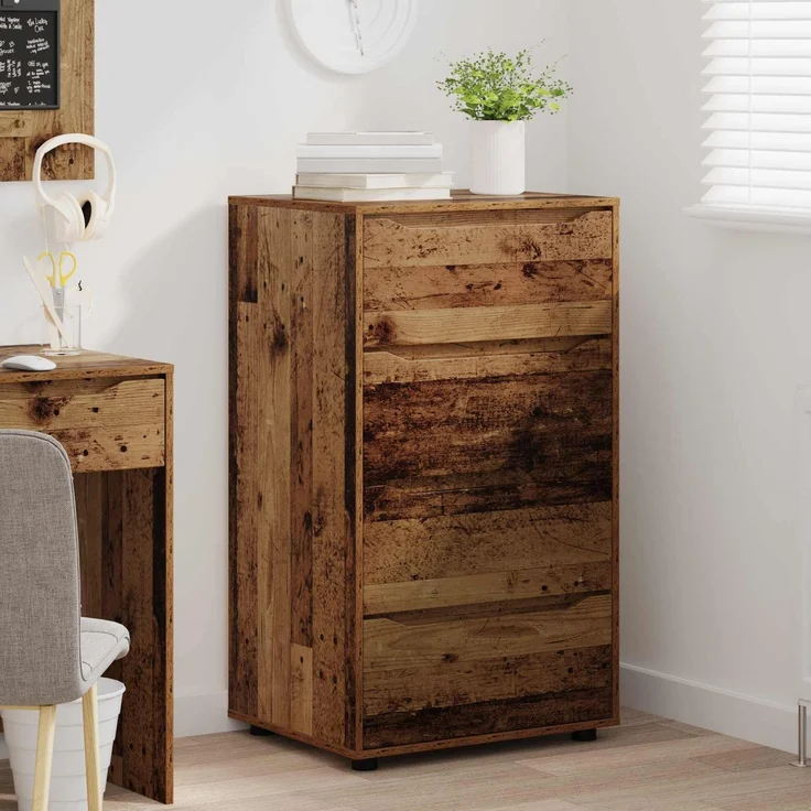 vidaXL Stauraumschränke 60 x 48 x 105 cm Holzwerkstoff Altholz 3406243 – Bild 5