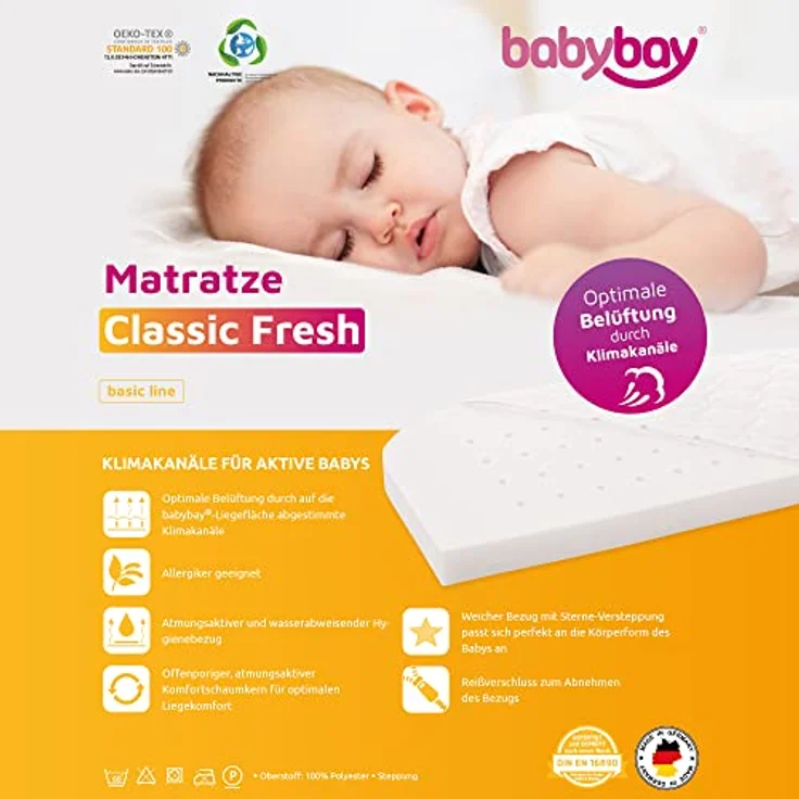 Babybay 'Classic Fresh' Komfortschaumkmatratze für Maxi und Boxspring – Bild 10