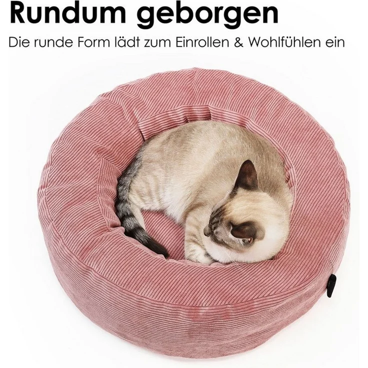 LucyBalu Tierbett NEST Katzenbett waschbar, Katzen Schlafplatz, Katzenkissen – Bild 2