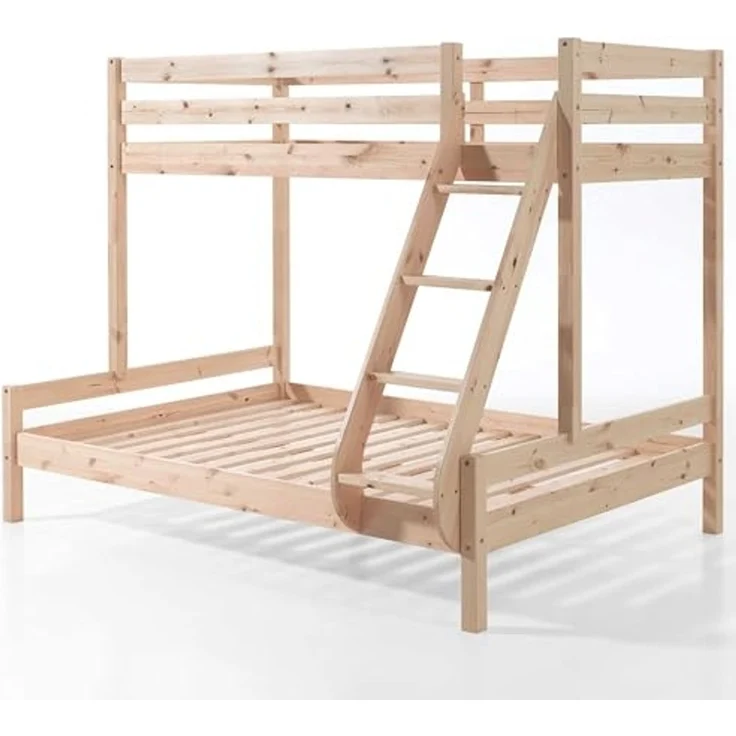 Vipack 'Martin' Etagenbett, natur, 90x200/140x200 cm, Kiefer massiv, inkl. Lattenroste – Bild 5