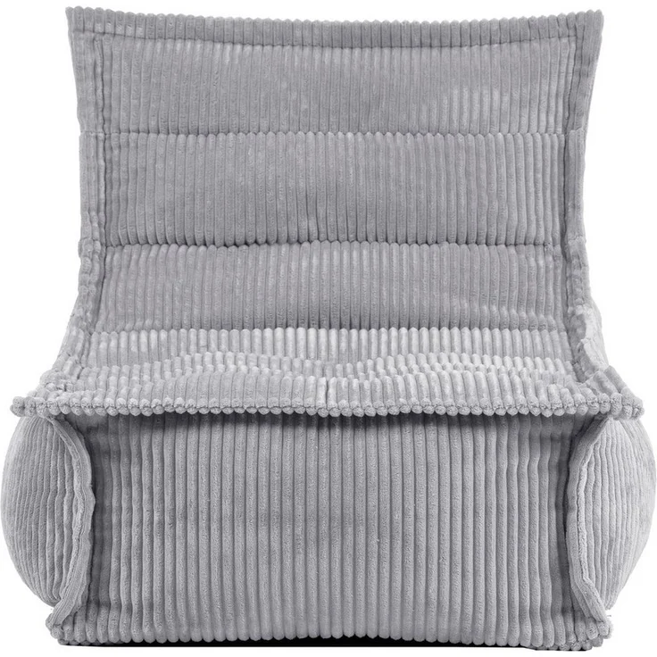 Icon Dolce Sitzsack Kinder, Grau, Flauschiger Cord Stoff, Sitzsack Cord mit Füllung, Bequemer Kinder Liege Sessel, Kuschelsessel, Lese Sessel, Schlafzimmer, Kinderzimmer, Spielzimmer – Bild 3