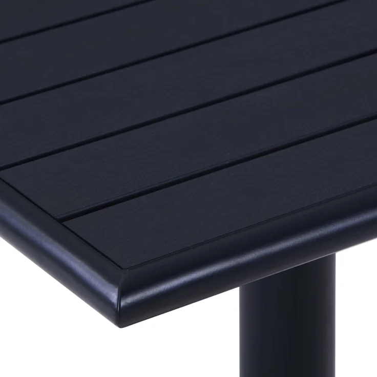 Gartentisch, Beistelltisch, Balkontisch Schwarz 60 x 60 x 75 cm – Bild 4